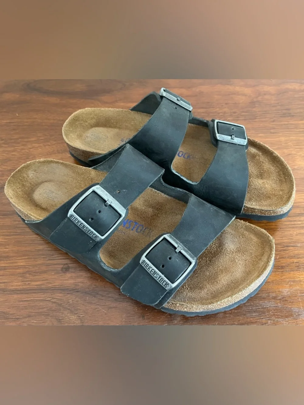 Birkenstock Women's Arizona Two-Strap Sandals - Black - Picture 1 of 8